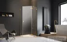 Radaway Essenza Pro 8 PTJ 80x80J szögletes zuhanykabin, jobbos, arany 10530000-09-01R+10530100-01-01