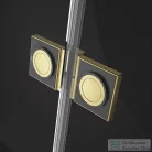Radaway Essenza Pro 8 PTJ 90x90J szögletes zuhanykabin, jobbos, arany 10530000-09-01R+10530200-01-01