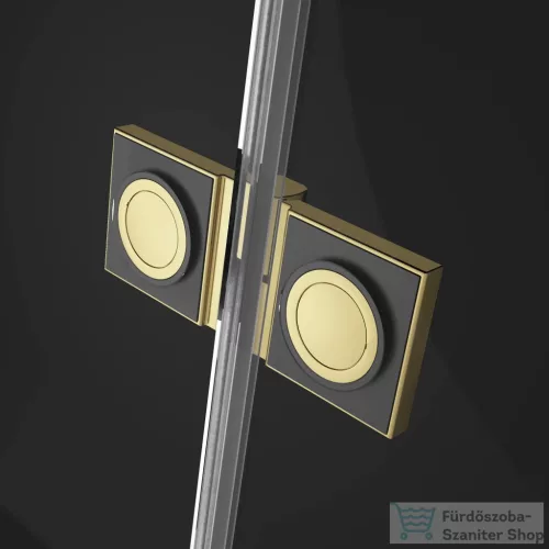 Radaway Essenza Pro 8 PTJ 90x90J szögletes zuhanykabin, jobbos, arany 10530000-09-01R+10530200-01-01