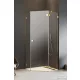 Radaway Essenza Pro 8 PTJ 100x100J szögletes zuhanykabin, jobbos, arany 10530000-09-01R+10530300-01-01