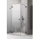 Radaway Essenza Pro 8 PTJ 90x90B szögletes zuhanykabin, balos, fekete 10530000-54-01L+10530200-01-01