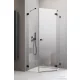 Radaway Essenza Pro 8 PTJ 80x80J szögletes zuhanykabin, jobbos, fekete 10530000-54-01R+10530100-01-01
