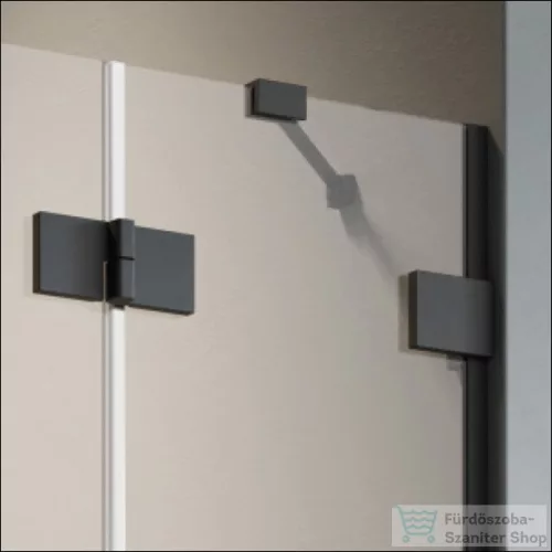 Radaway Essenza Pro 8 PTJ 80x80J szögletes zuhanykabin, jobbos, fekete 10530000-54-01R+10530100-01-01