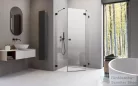 Radaway Essenza Pro 8 PTJ 80x80J szögletes zuhanykabin, jobbos, fekete 10530000-54-01R+10530100-01-01