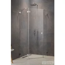   Radaway Essenza Pro 8 PTJ 80x80B szögletes zuhanykabin, balos, szálcsiszolt króm 10530000-91-01L+10530100-01-01
