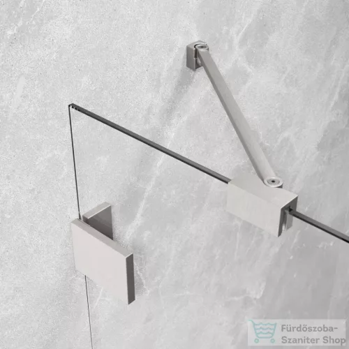 Radaway Essenza Pro 8 PTJ 100x100J szögletes zuhanykabin, jobbos, szálcsiszolt króm 10530000-91-01R+10530300-01-01