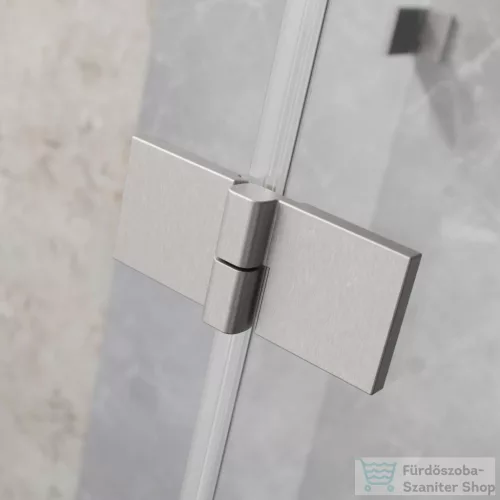 Radaway Essenza Pro 8 PTJ 100x100J szögletes zuhanykabin, jobbos, szálcsiszolt króm 10530000-91-01R+10530300-01-01