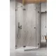 Radaway Essenza Pro 8 PTJ 80x80B szögletes zuhanykabin, balos, szálcsiszolt fegyvermetál 10530000-92-01L+10530100-01-01