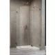 Radaway Essenza Pro 8 PTJ 80x80J szögletes zuhanykabin, jobbos, szálcsiszolt réz 10530000-93-01R+10530100-01-01