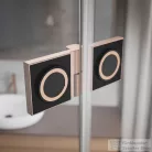 Radaway Essenza Pro 8 PTJ 80x80J szögletes zuhanykabin, jobbos, szálcsiszolt réz 10530000-93-01R+10530100-01-01