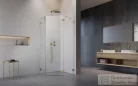 Radaway Essenza Pro 8 PTJ 80x80J szögletes zuhanykabin, jobbos, szálcsiszolt arany 10530000-99-01R+10530100-01-01