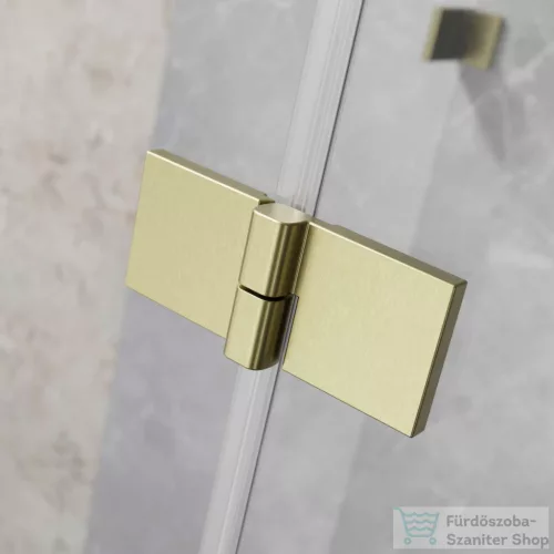 Radaway Essenza Pro 8 PTJ 90x90J szögletes zuhanykabin, jobbos, szálcsiszolt arany 10530000-99-01R+10530200-01-01