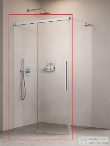 Radaway Idea 8 QL KDJ 110B zuhanykabin balos ajtó része, króm 10550567-01-01L+10350503-01-01