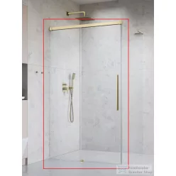   Radaway Idea 8 QL KDJ 120B zuhanykabin balos ajtó része, szálcsiszolt arany 10550617-99-01L+10350553-01-01