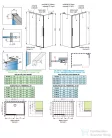 Radaway Idea 8 QL KDJ 120B zuhanykabin balos ajtó része, szálcsiszolt arany 10550617-99-01L+10350553-01-01