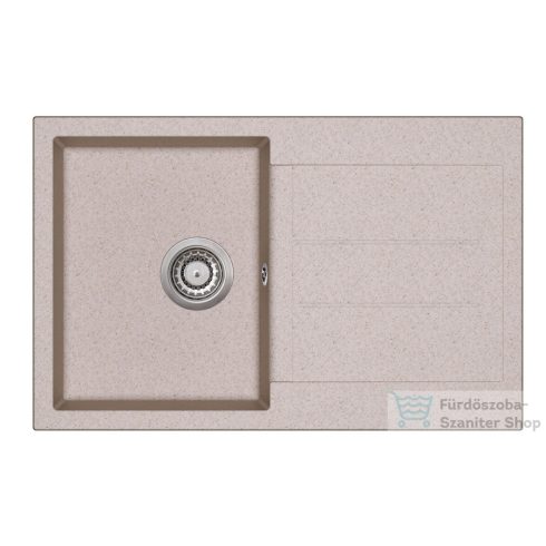 EVIDO CUBO 45 S Compact gránit mosogató, bézs (105528)