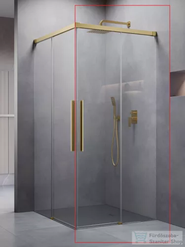Radaway Idea 8 QL KDD 80J zuhanykabin jobbos ajtó része, szálcsiszolt arany 10590080-99-01R