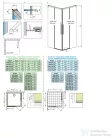 Radaway Idea 8 QL KDD 110B zuhanykabin balos ajtó része, króm 10590110-01-01L