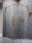 Radaway Idea 8 QL KDD 120B zuhanykabin balos ajtó része, szálcsiszolt arany 10590120-99-01L