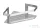 Sapho METAFORM MYLINE sarokpolc zuhanyzóba, 214x90x214mm, fényes rozsdamentes acél (105T12100)