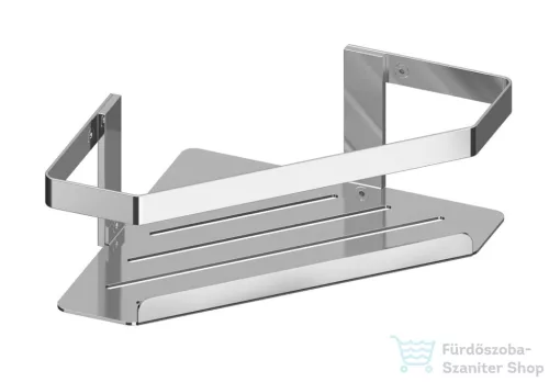 Sapho METAFORM MYLINE sarokpolc zuhanyzóba, 214x90x214mm, fényes rozsdamentes acél (105T12100)
