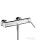 Hansgrohe AXOR STARCK egykaros zuhanycsaptelep, falsíkon kívüli szereléshez DN15, króm 10611000