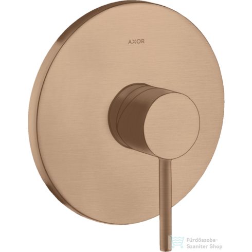 Hansgrohe Axor Starck falsík alatti kád/zuhany csaptelep alaptest nélkül, szálcsiszolt vörös arany hatású 10616310