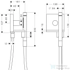 Hansgrohe Axor ShowerSolutions zuhanyszett elzárószeleppel, gégecső csatlakozóval, alaptest nélkül, polírozott vörös arany hatású 10651300