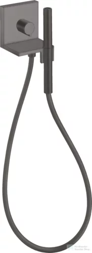 Hansgrohe Axor ShowerSolutions zuhanyszett elzárószeleppel, gégecső csatlakozóval, alaptest nélkül, szálcsiszolt fekete króm 10651340