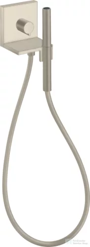 Hansgrohe Axor ShowerSolutions zuhanyszett elzárószeleppel, gégecső csatlakozóval, alaptest nélkül, szálcsiszolt nikkel 10651820