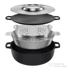FISKARS Norden öntöttvas grill edény, fedővel (30 cm) 1066430
