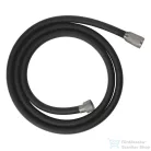 Grohe SILVERFLEX Twiststop 150 cm-es, zuhanycső, fekete/supersteel 107061DC00