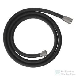   Grohe SILVERFLEX Twiststop 150 cm-es, zuhanycső, fekete/supersteel 107061DC00