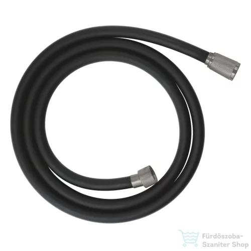Grohe SILVERFLEX Twiststop 150 cm-es, zuhanycső, fekete/supersteel 107061DC00