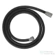 Grohe SILVERFLEX Twiststop 150 cm-es, zuhanycső, fekete/supersteel 107061DC00