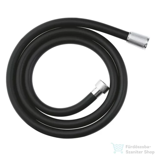 Grohe SILVERFLEX Twiststop 150 cm-es, zuhanycső, fekete/króm 107061KI00