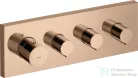 Hansgrohe AXOR SHOWERSOLUTIONS falsík alatti termosztát modul, elzáró szelep színkészlet DN20, polírozott vörös arany hatású 10751300