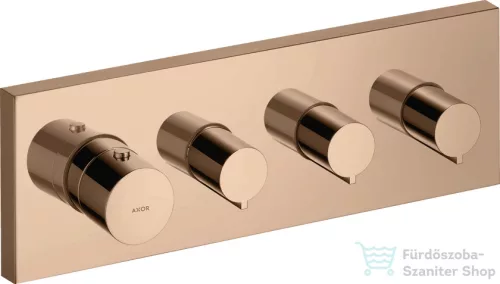 Hansgrohe AXOR SHOWERSOLUTIONS falsík alatti termosztát modul, elzáró szelep színkészlet DN20, polírozott vörös arany hatású 10751300