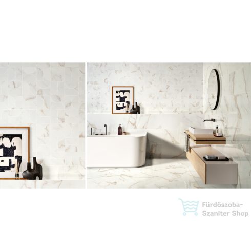 LOVE Ceramic Precious Calacatta Gold 35x70 fali csempe 107601