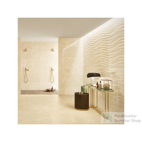 LOVE Ceramic Marble Cream Flux Shine 45x119 fali csempe 107681