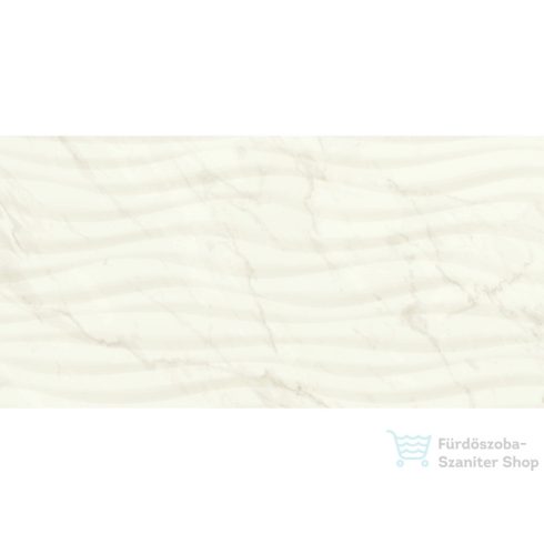 LOVE Ceramic Marble White Curl Shine 35x70 fali csempe 107786