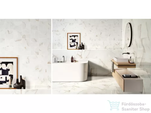LOVE Ceramic Precious Calacatta Gold Curl matt 35x70 fali csempe 107849