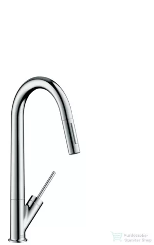 Hansgrohe Axor Starck egykaros konyhai csaptelep kihúzható kifolyóval DN15, króm 10821000