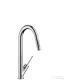 Hansgrohe Axor Starck egykaros konyhai csaptelep kihúzható kifolyóval DN15, króm 10821000