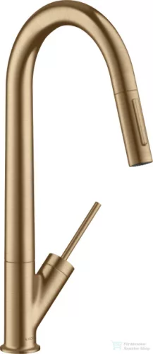 Hansgrohe Axor Starck 270 mosogató csaptelep kihúzható kifolyóval DN15, szálcsiszolt bronz 10821140