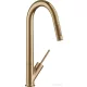 Hansgrohe Axor Starck 270 mosogató csaptelep kihúzható kifolyóval DN15, szálcsiszolt bronz 10821140