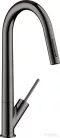 Hansgrohe Axor Starck 270 mosogató csaptelep kihúzható kifolyóval DN15, polírozott fekete króm 10821330