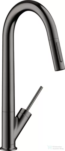 Hansgrohe Axor Starck 270 mosogató csaptelep kihúzható kifolyóval DN15, polírozott fekete króm 10821330
