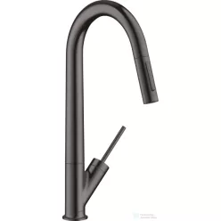   Hansgrohe Axor Starck 270 mosogató csaptelep kihúzható kifolyóval DN15, szálcsiszolt fekete króm 10821340