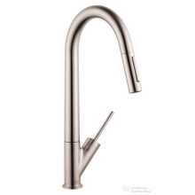   Hansgrohe Axor Starck egykaros konyhai csaptelep kihúzható kifolyóval DN15, rozsdamentes acél hatású 10821800